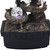 10" Black Polyresin Wolf Tabletop Fountain Sculpture N270-468304