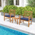 3 Pieces Outdoor Furniture Set with Soft Seat Cushions-Navy - Color: Navy D681-HW72089NY