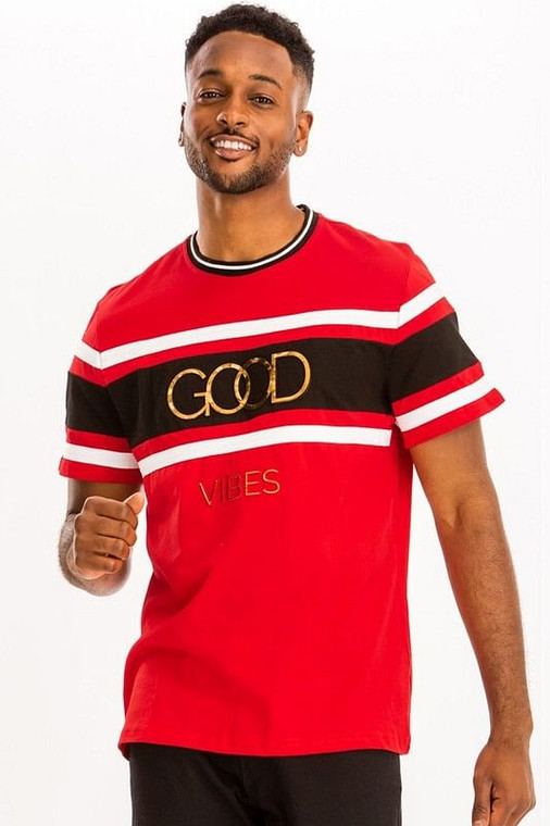 Good Vibes 3D Design Print Gold Foil K328-good-vibes-3d-design-print-gold-foil-1