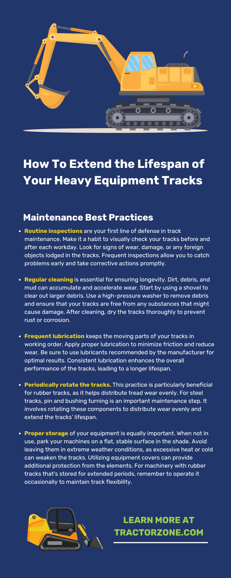 How To Extend the Lifespan of Your Heavy Equipment Tracks
