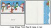 Snowmen Money and Gift Card Holder Christmas Card with Envelope Set of 2