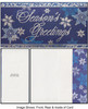 Season's Greetings Holidays Money and Gift Card Holder Christmas Card with Envelope Set of 2