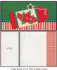 Poinsettia Gift Tag Money and Gift Card Holder Christmas Card with Envelope Set of 2