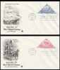 3130 - 3131 / 32c Pacific '97 Triangles Set of 2 PCS 1997 First Day Covers