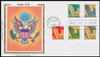 3792 - 3801 / 25c Presorted Eagle PSA Coils All on 2 Colorano Silk 2003 First Day Covers