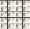 UX317 - UX336  / 20c Stars and Stripes : Historic American Flags Set of 20 Artcraft 2000 Postal Cards First Day Covers