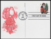UX377 - UX380 / 21c Holiday Santas Set of 4 Artcraft 2002 Postal Cards FDCs