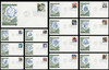 3191a-o / 33c Celebrate The Century ( CTC ) 1990s Set of 15 House of Farnam 2000 FDCs