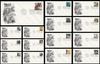 3186a-o / 32c Celebrate The Century ( CTC ) 1940s Set of 15 Artcraft 1999 First Day Covers