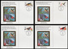 UX293 - UX296 / 20c Tropical Birds Set of 4 Colorano Silk 1998 Postal Card First Day Covers