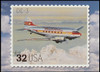 DC-3 : Classic American  Aircraft Stamp Collectible Jumbo Postcard