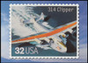 314 Clipper : Classic American  Aircraft Stamp Collectible Jumbo Postcard