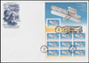 3783 / 37c First Flight Centenary Panes Single and Dual Postmarks Set of 2 Oversized Large Format 2003 Artcraft FDCs