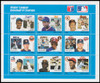 1664 -1672 / 30c Major League Baseball In Stamps Complete Set of 9 Sheets 1988 Issued by Grenanda