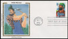 3083 - 3086 / 32c Folk Heroes Set of 4 Colorano Silk 1996 First Day Cover