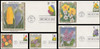 2760 - 2764 / 29c Spring Garden Flowers Set of 5 Colorano Silk 1993 First Day Covers