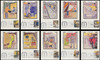 1489 -1498 / 8c Postal Service Employees Set of 10 Colorano Silk 1973 First Day of Issue Maxi Cards