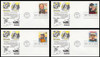 2445 - 2448 / 25c Classic Films Set of 4 Aristocrat Cachets 1990 First Day Covers