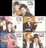 2562 - 2566 / 29c Comedians Set of 5 Fleetwood 1991 First Day of Issue Maximum Card
