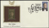 4406 / 44c Bob Hope :  Legend of Hollywood 2009 Gold Replica Postal Commemorative Society FDC with Info Card