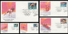 2611 - 2615 / 29c Winter Olympics 1992 Set of 5 Fleetwood First Day Covers