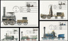 2362 - 2366 / 22c Locomotives 1987 Set of 5 USPS First Day of Issue Maximum Cards