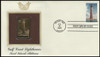 4409 - 4413 / 44c Gulf Coast Lighthouses 2009 Set of 5 Gold Replica Postal Commemorative Society FDCs with info cards