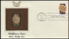 2647 - 2696 / 29c Wildflowers of the 50 States 1992 Set of 50 Gold Replica Postal Commemorative Society FDCs with Info Cards (3 HAVE EDGE TONING)