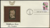 2647 - 2696 / 29c Wildflowers of the 50 States 1992 Set of 50 Gold Replica Postal Commemorative Society FDCs with Info Cards (3 HAVE EDGE TONING)