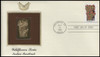 2647 - 2696 / 29c Wildflowers of the 50 States 1992 Set of 50 Gold Replica Postal Commemorative Society FDCs with Info Cards (3 HAVE EDGE TONING)