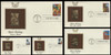 2741 - 2745 / 29c Space Fantasy 1993 Set of 5 Gold Replica Postal Commemorative Society FDCs with info cards