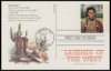 UX178 - UX197 / 19c Legends of the West : Laramie, WY Postmark 1994 Set of 20 FDCO Exclusive ADD-ON Postal Card FDCs