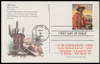 UX178 - UX197 / 19c Legends of the West : Lawton, OK Postmark 1994 Set of 20 FDCO Exclusive ADD-ON Postal Card FDCs