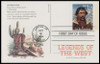 UX178 - UX197 / 19c Legends of the West : Lawton, OK Postmark 1994 Set of 20 FDCO Exclusive ADD-ON Postal Card FDCs