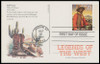UX178 - UX197 / 19c Legends of the West : Tuscon, AZ Postmark 1994 Set of 20 FDCO Exclusive ADD-ON Postal Card FDCs