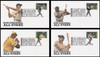 4694 - 4697 / 45c Major League Baseball All-Stars Different Postmarks Set of 4 FDCO Exclusive 2012 First Day Covers