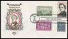 2217e / 22c Franklin Pierce : Ameripex '86 Single and Combo 1986 Set of 2 House of Farnam First Day Covers