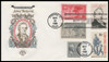 2217f / 22c James Buchanan : Ameripex '86 Single and Combo 1986 Set of 2 House of Farnam First Day Covers