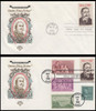 2218c / 22c Chester Alan Arthur : Ameripex '86 Single and Combo 1986 Set of 2 House of Farnam First Day Covers