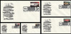 4353 - 4357 / 42c Tail Fins and Chrome : Automobiles of the 1950's 2008 Set of 5 Artcraft First Day Covers
