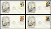 4342 - 4345 / 42c Art of Disney: Imagination 2008 Set of 4 Artcraft First Day Covers