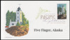 4146 - 4150 / 41c Pacific Coast Lighthouses 2007 Set of 5 Digital Color Postmark ( DCP ) FDCO Exclusive FDCs