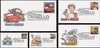 4553 - 4557 / 44c Pixar Films : Send A Hello 2011 Set of 5 FDCO Exclusive First Day Covers