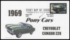 5715 - 5719  / 60c Pony Cars 2022 Set of 5 FDCO Exclusive First Day Covers
