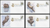 5648 - 5651 / 58c Otters In Snow 2021 Digital Color Postmark (DCP) Set of 4 FDCO Exclusive FDCs