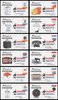 4546 a-l / 44c Pioneers of American Industrial Design 2011 Set of 12 Digital Color Postmark FDCO Exclusive First Day Covers