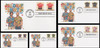 4592 - 4596 / 32c Aloha Shirts 2012 Set of 5 FDCO Exclusive First Day Covers