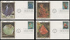 2700 - 2703 / 29c Minerals 1992 Set of 4  Colorano Silk First Day Covers