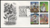 3408a - t  / 33c Legends of Baseball : Greatest Players 2000 All 20 on 4 Artcraft FDCs