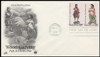2240 - 2243 / 22c Woodcarved Figurines 1986 Set of 2 Artcraft / PCS First Day Cover